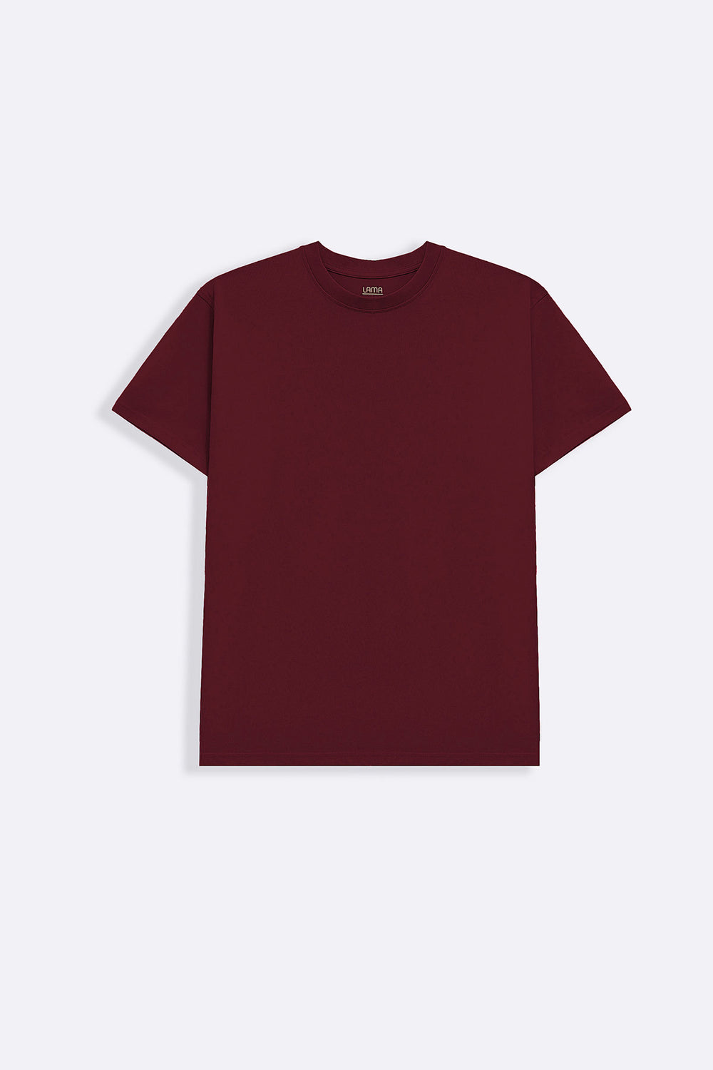 MAROON ESSENTIAL CREW NECK TEE