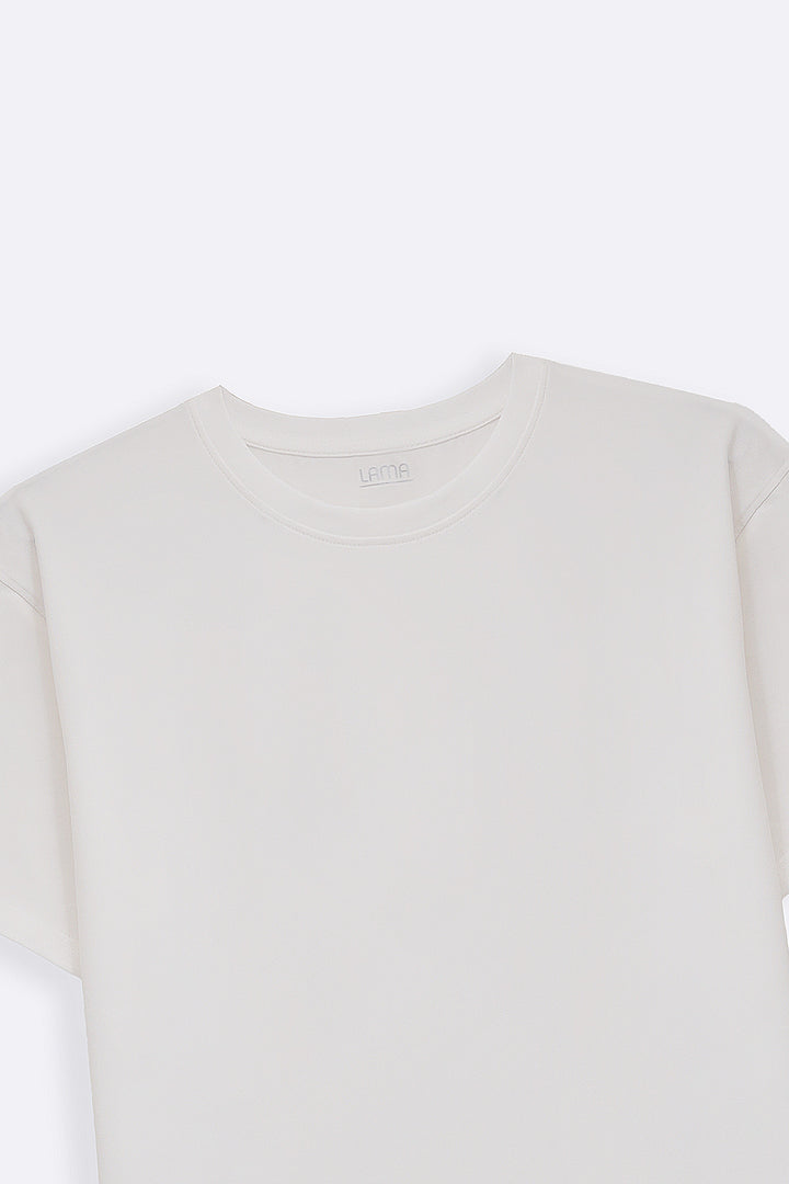 WHITE ESSENTIAL CREW NECK TEE