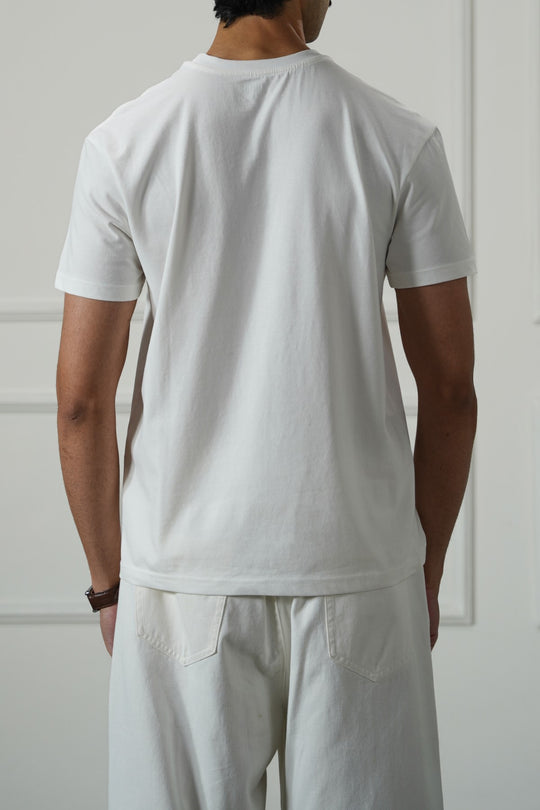 WHITE SLIMFIT TEE