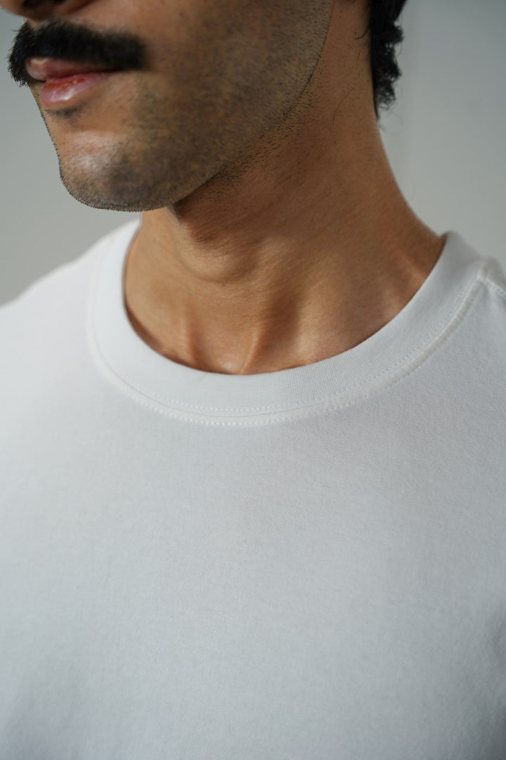 WHITE SLIMFIT TEE