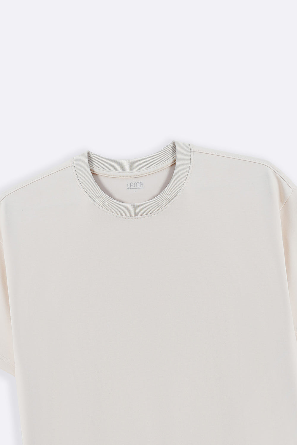 IVORY BASIC RIBBED TEE