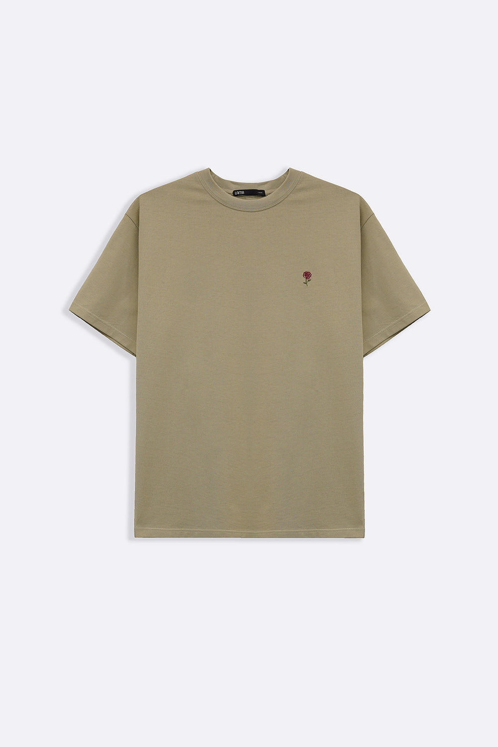 LIGHT GREEN ROSE GRAPHIC TEE