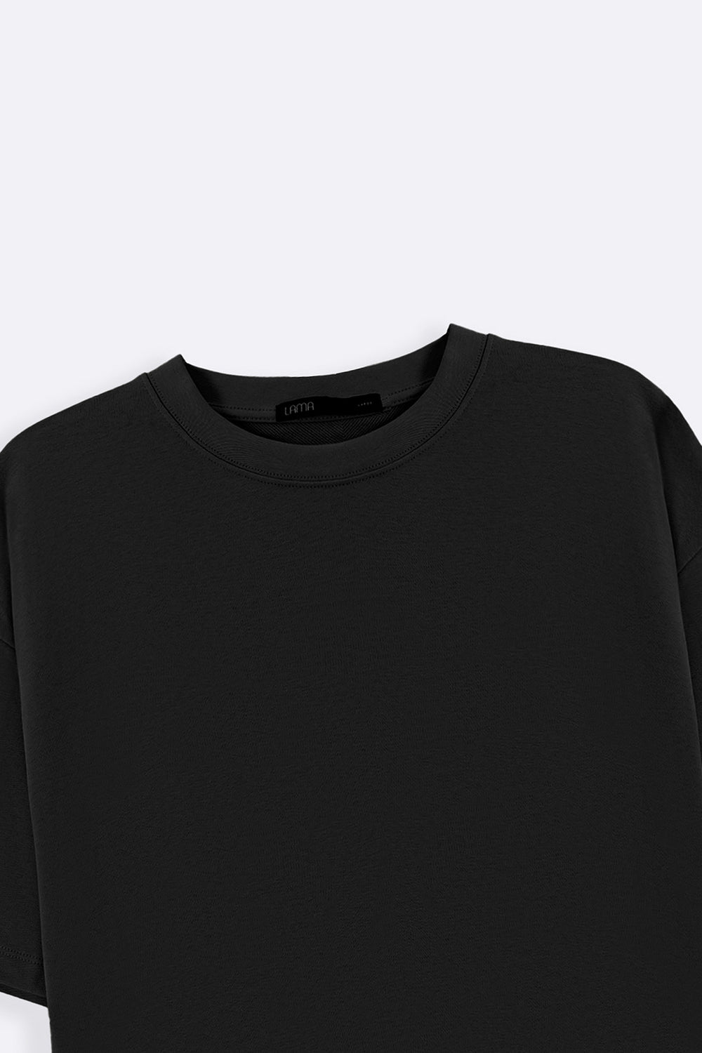 BLACK OVERSIZED COTTON TEE
