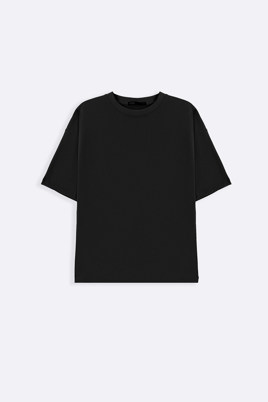 BLACK OVERSIZED COTTON TEE