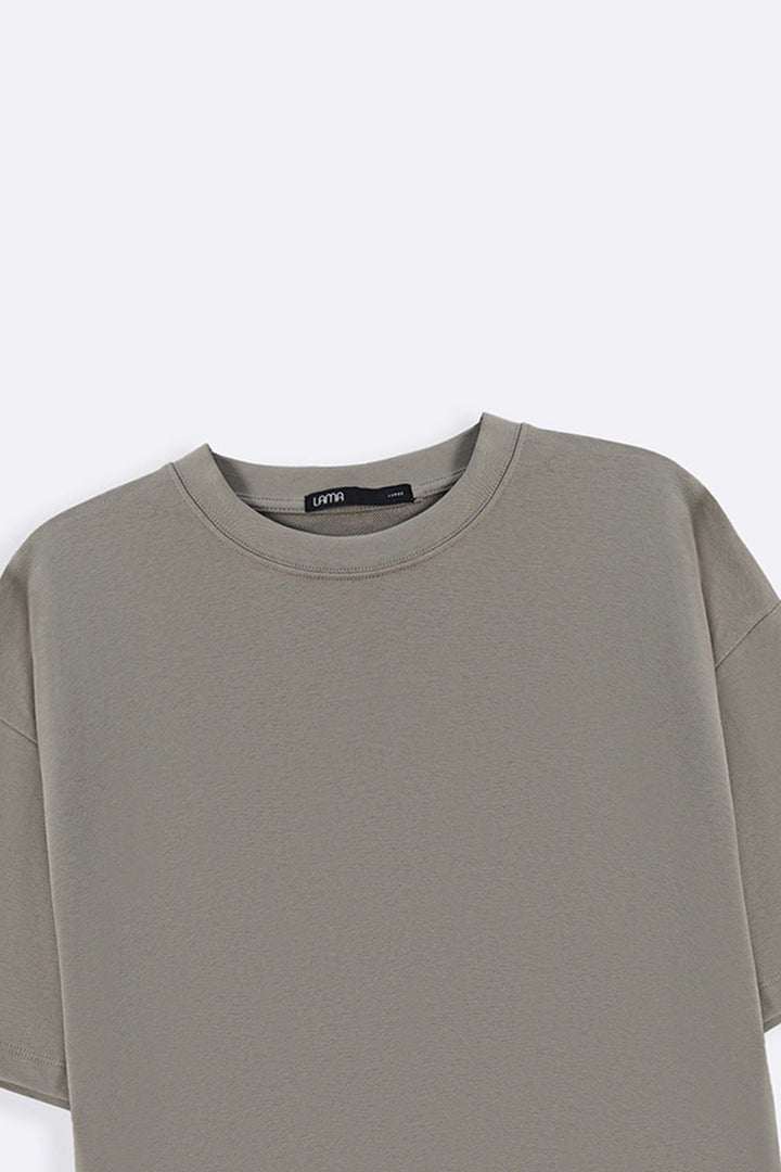 SAND OVERSIZED COTTON TEE