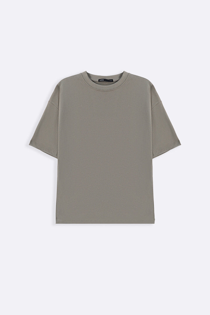 SAND OVERSIZED COTTON TEE