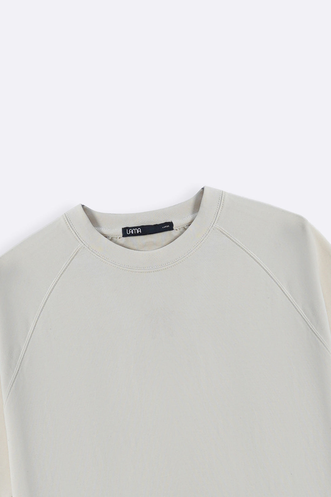 IVORY RAGLAN COTTON TEE