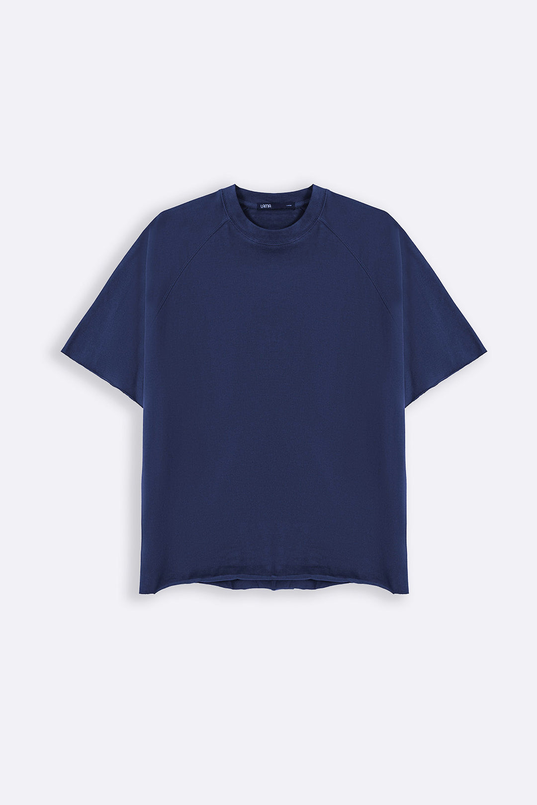 NAVY RAGLAN COTTON TEE