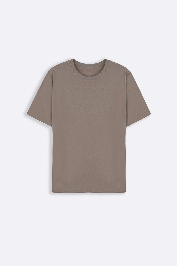 SAND SEAMLESS DOUBLE-LAYERED TEE