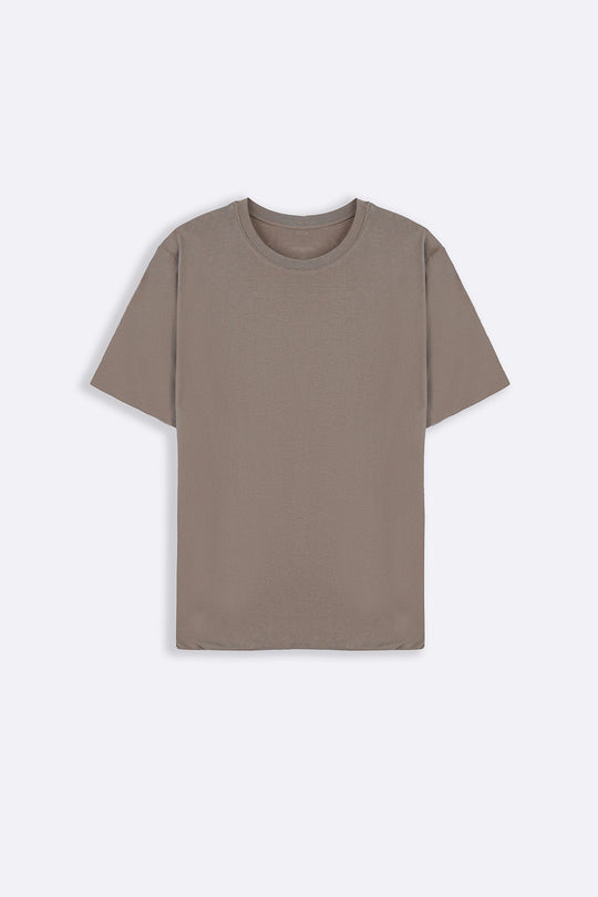 SAND SEAMLESS DOUBLE-LAYERED TEE