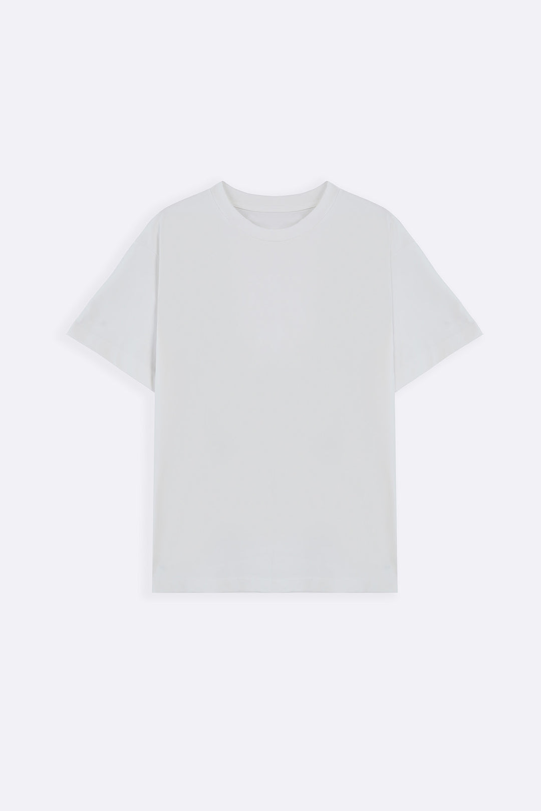 WHITE BASIC SOLID TEE