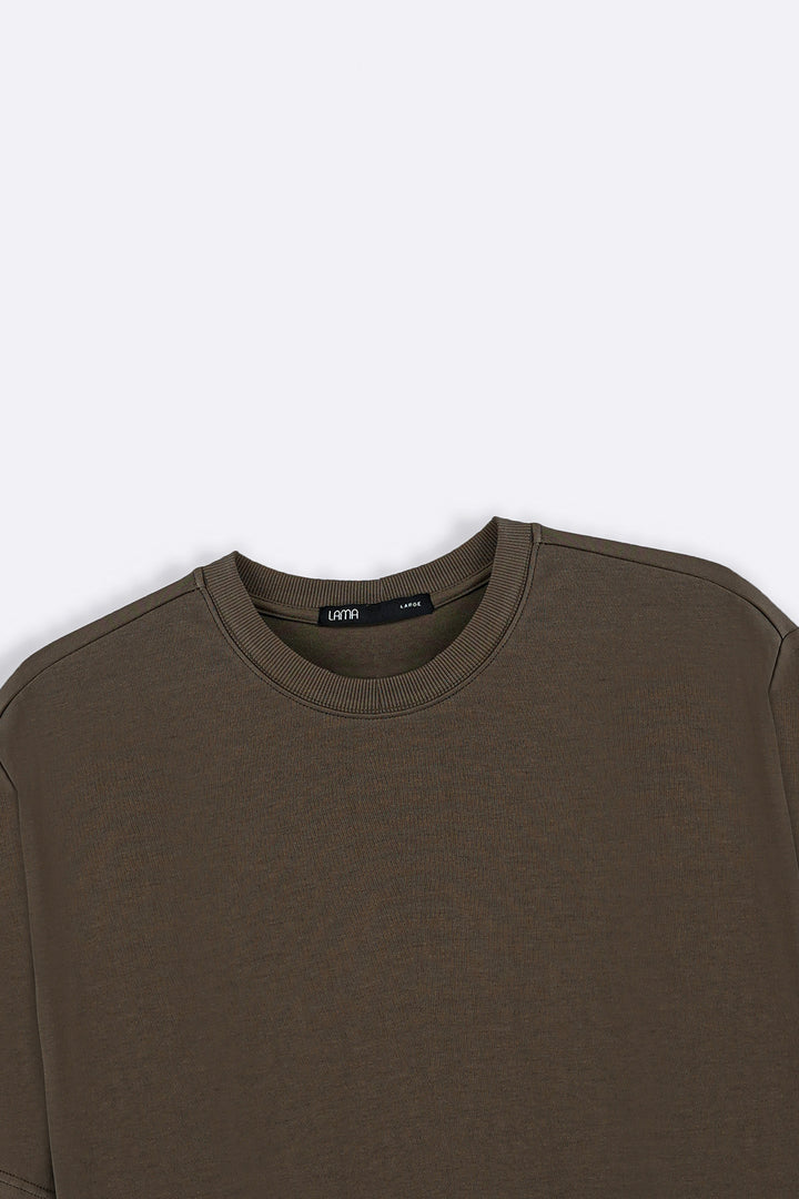 BROWN OVERSIZED SLOUCHY TEE
