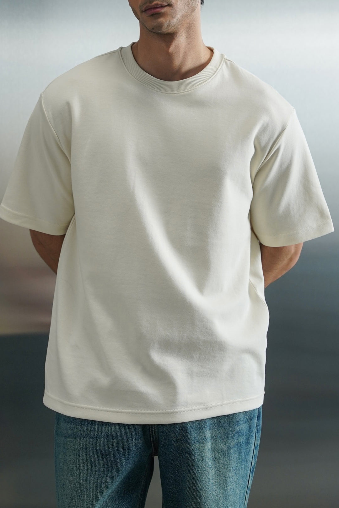 IVORY OVERSIZED SLOUCHY TEE