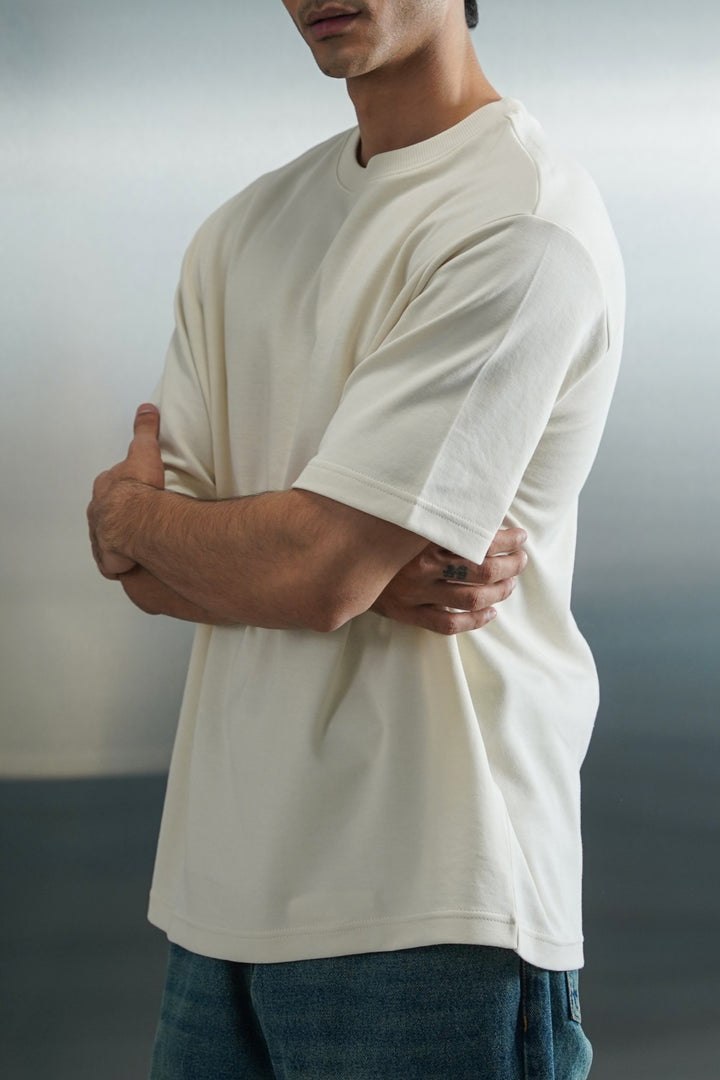 IVORY OVERSIZED SLOUCHY TEE