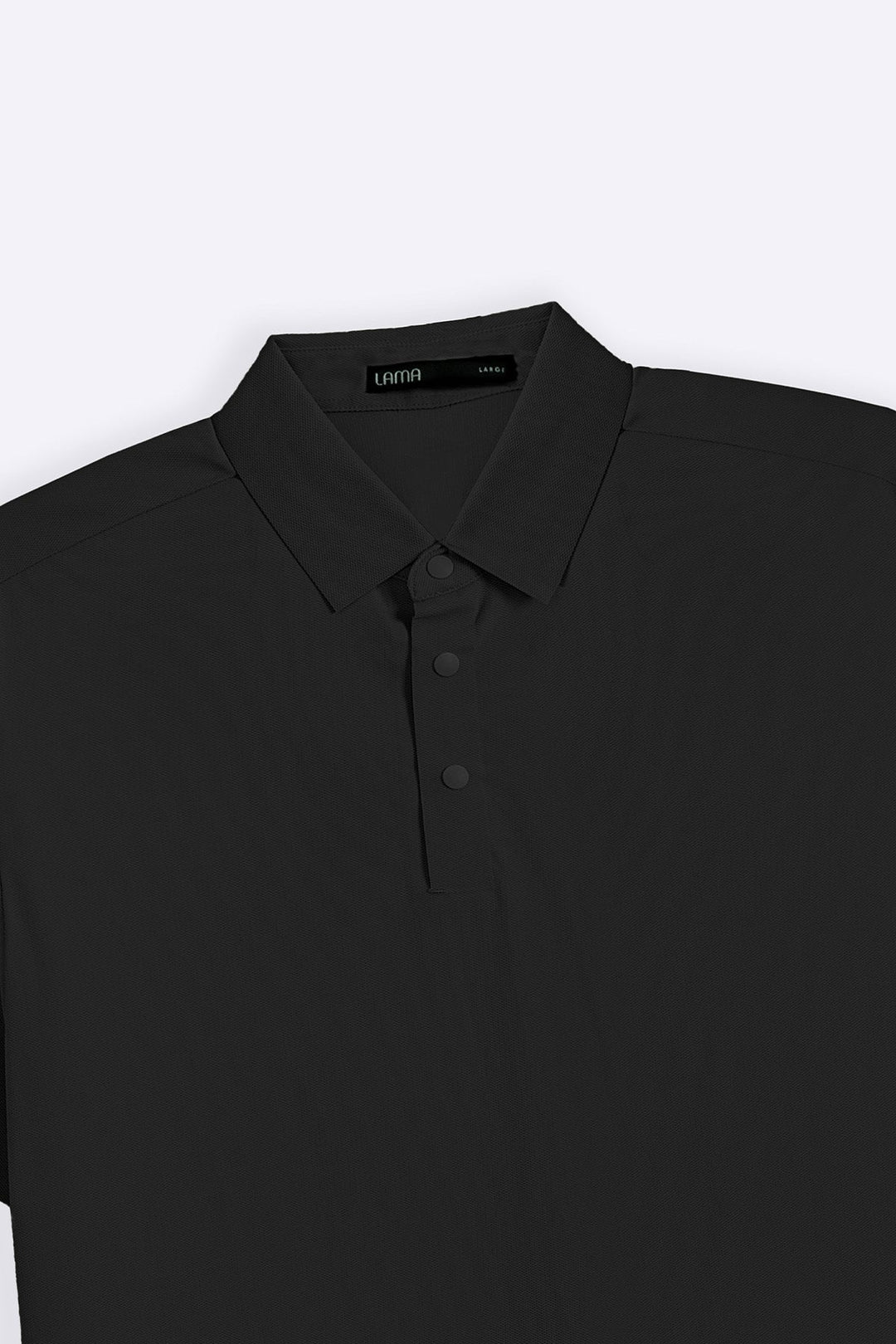 BLACK MINIMALISTIC POLO