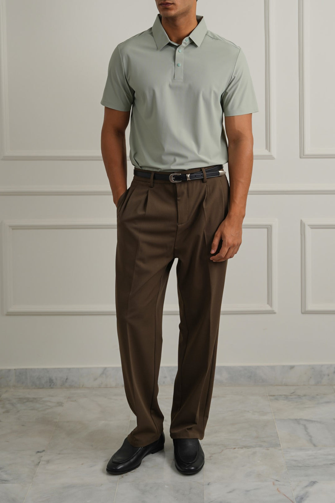 SEA GREEN ESSENTIAL POLO