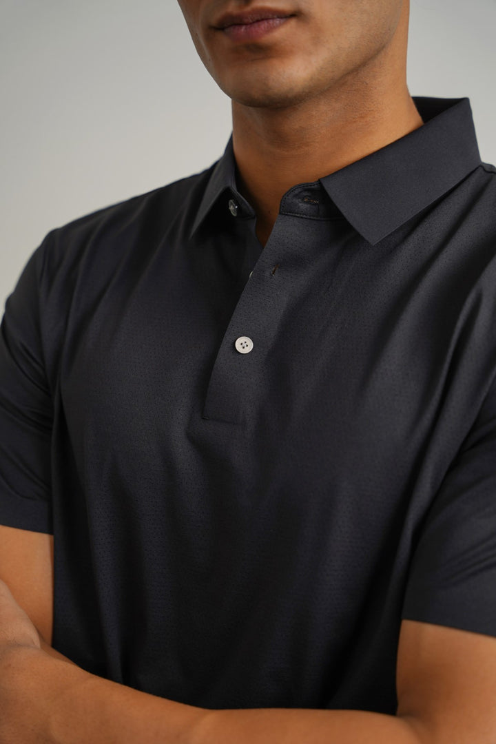 BLACK SUMMER POLO