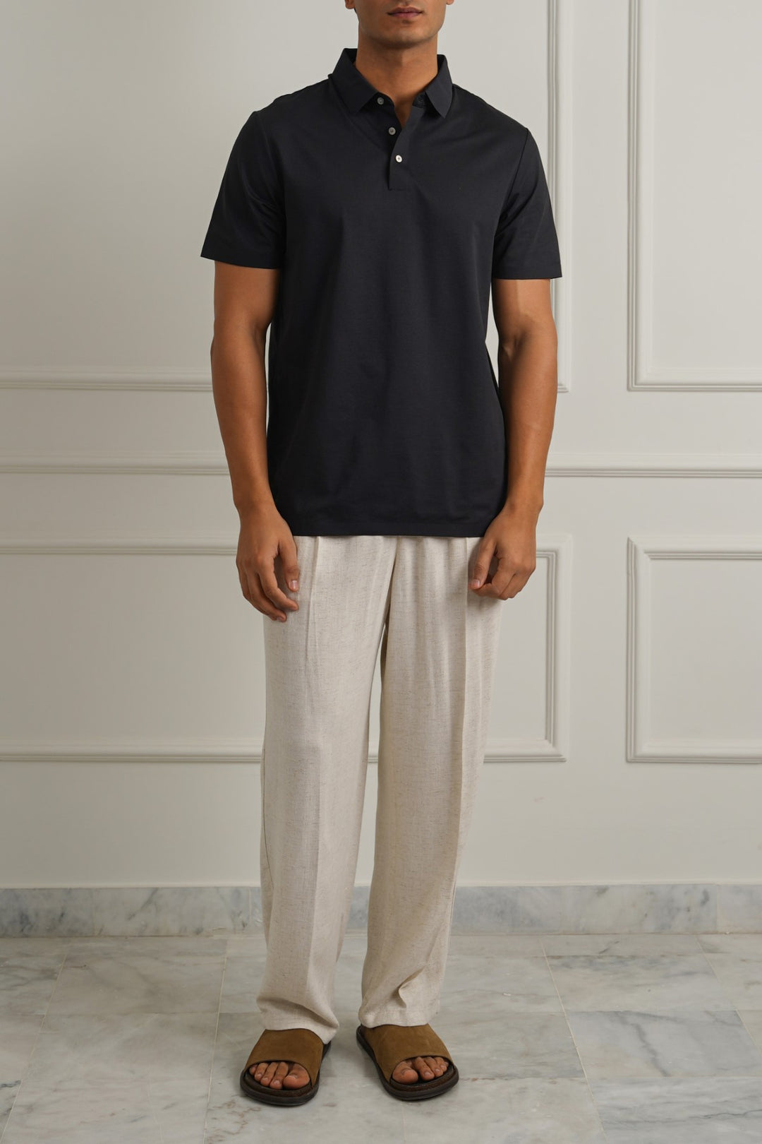 BLACK SUMMER POLO