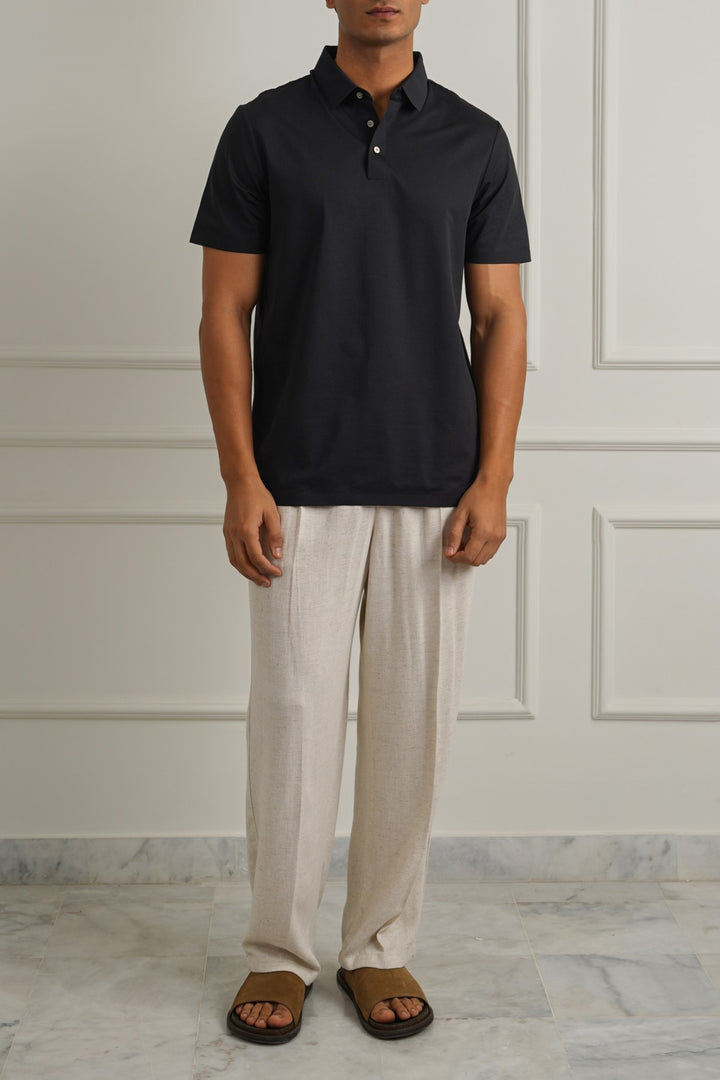 BLACK SUMMER POLO
