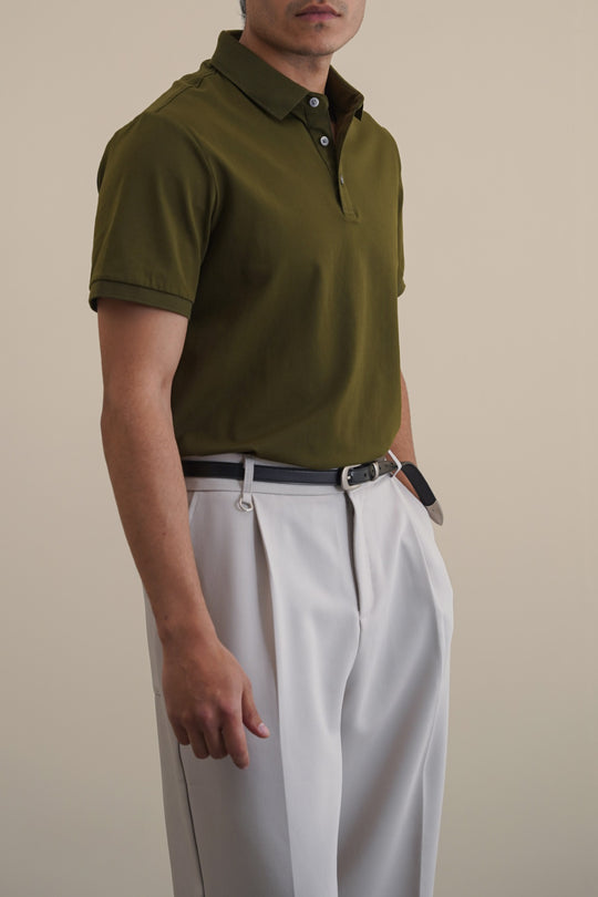 OLIVE PERFORMANCE CORE POLO