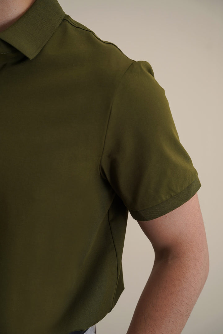 OLIVE PERFORMANCE CORE POLO