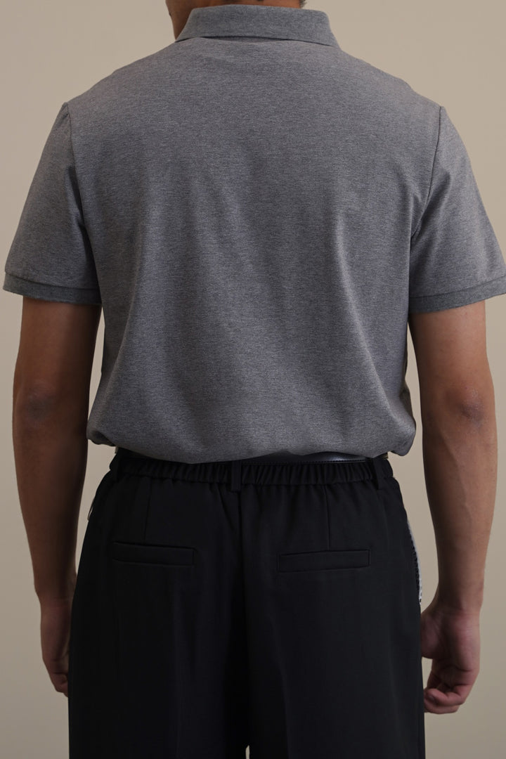 HEATHER GREY PERFORMANCE CORE POLO