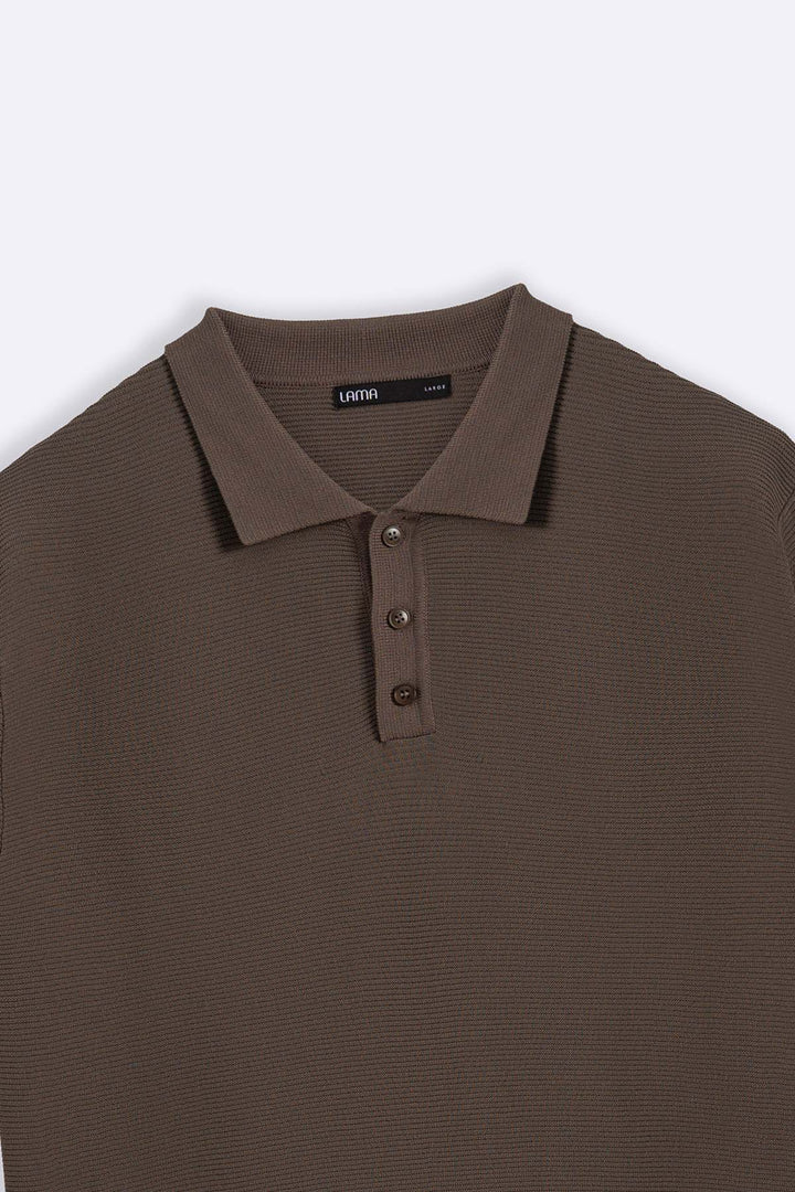 COFFEE TEXTURED POLO