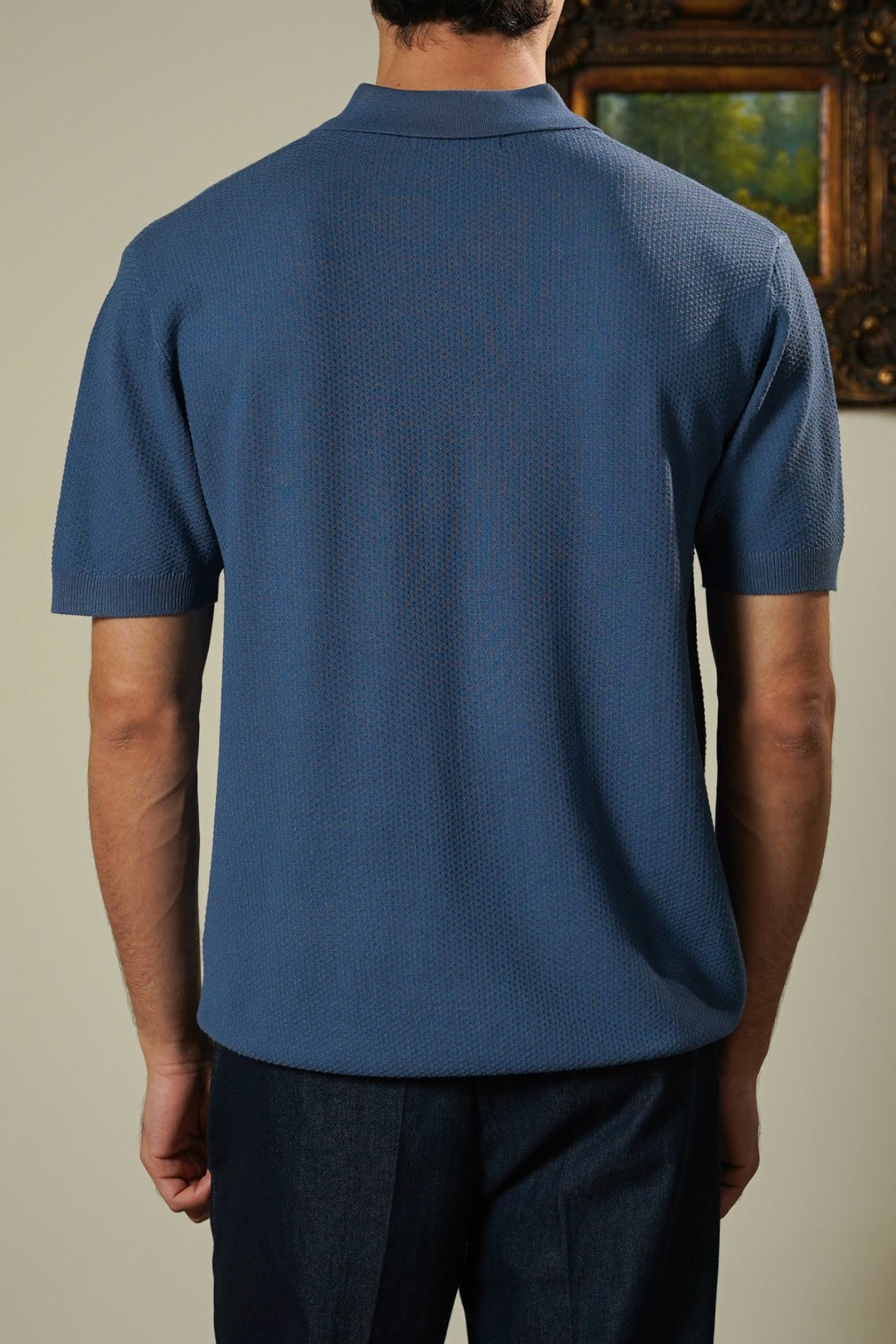HAZE BLUE EVERYDAY KNIT POLO