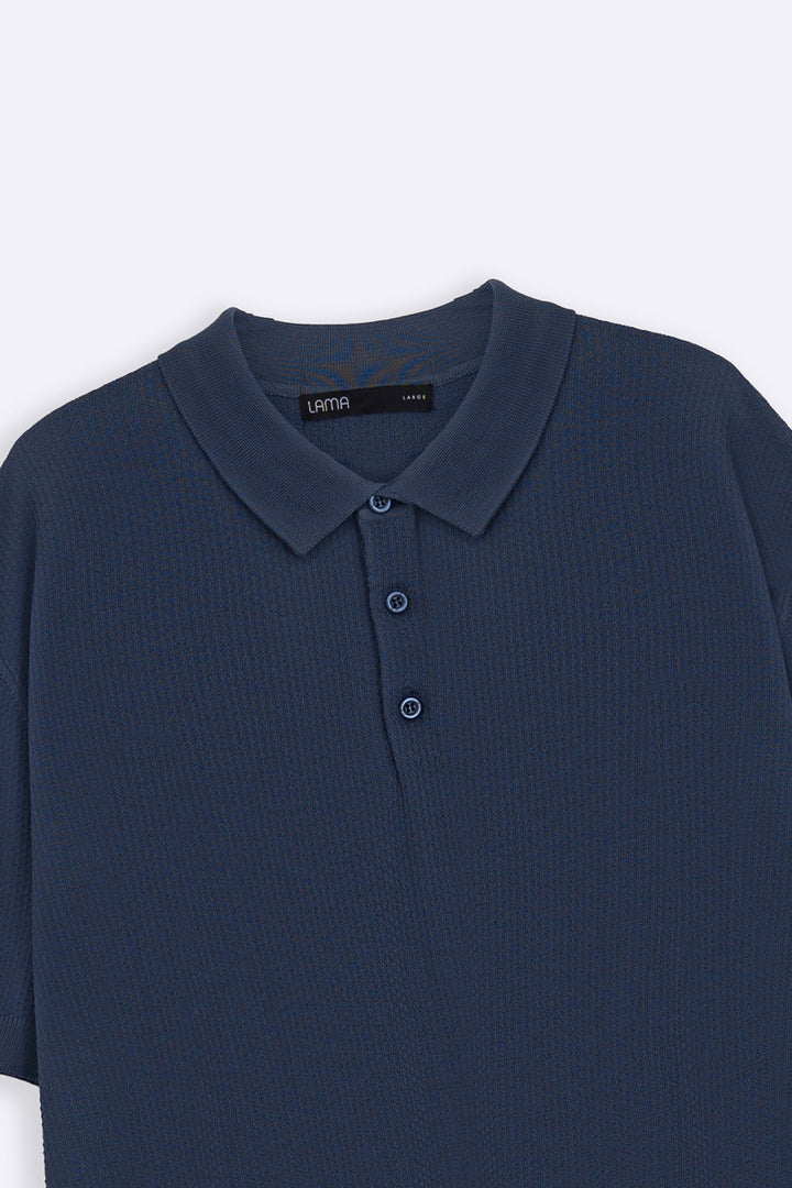 HAZE BLUE EVERYDAY KNIT POLO