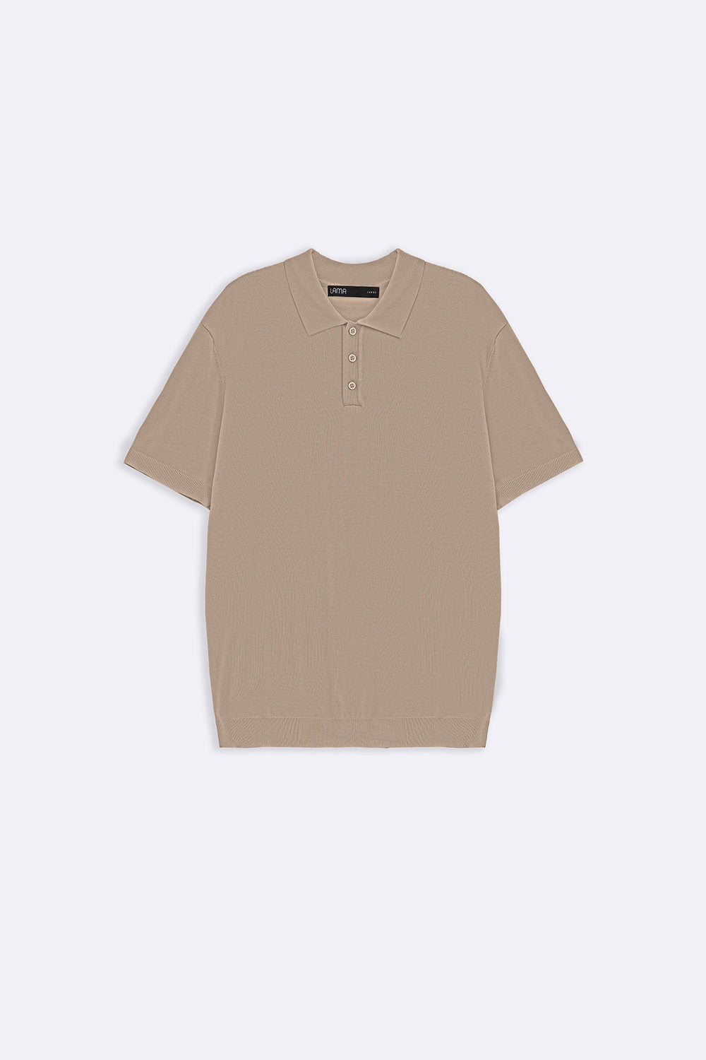 BEIGE CASUAL STRIPED TEE