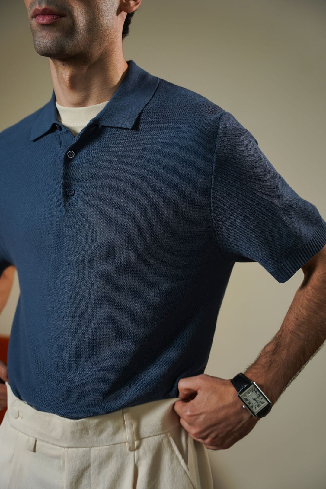 BLUE ESSENTIAL POLO