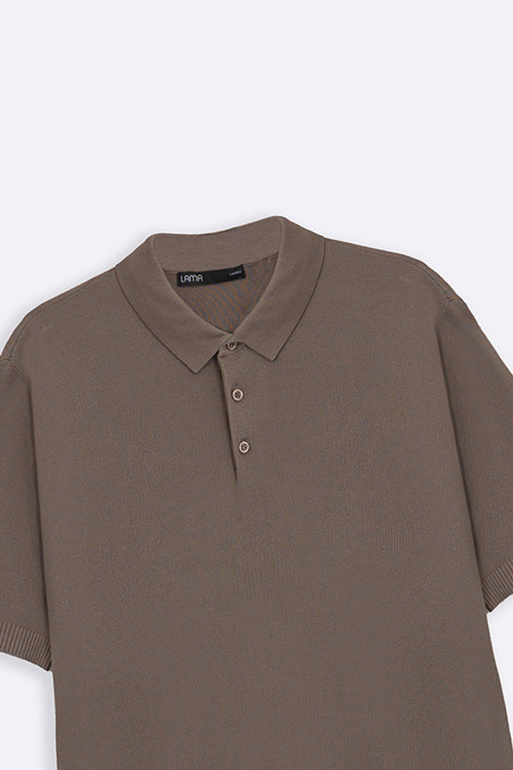 GREY ESSENTIAL POLO