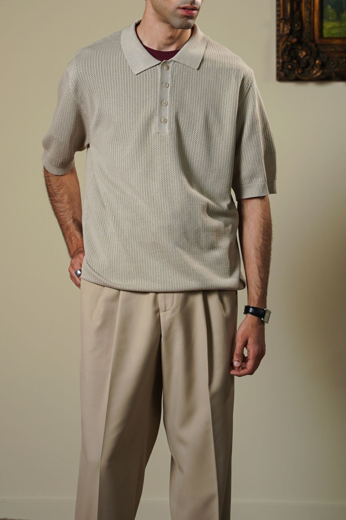 TEXTURED POLO