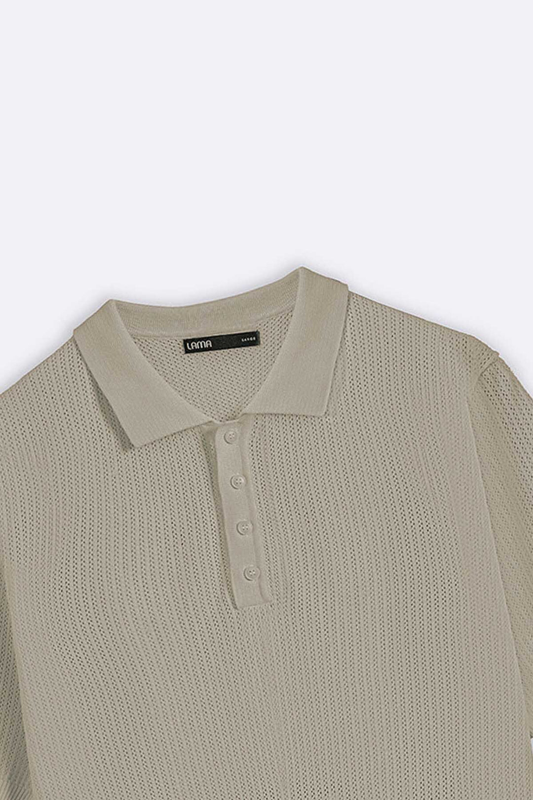 BEIGE TEXTURED POLO