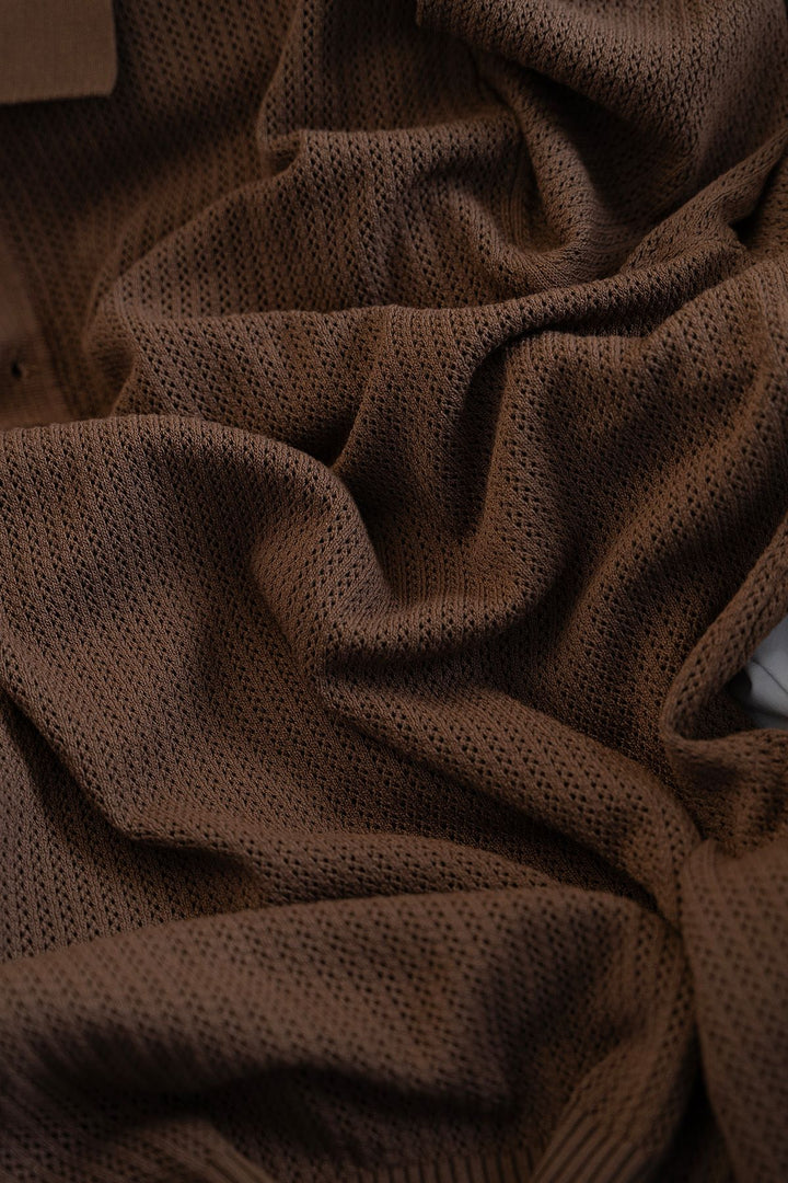 COFFEE TEXTURED POLO