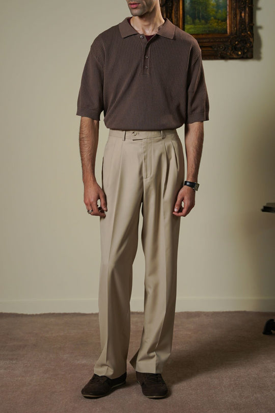 COFFEE TEXTURED POLO
