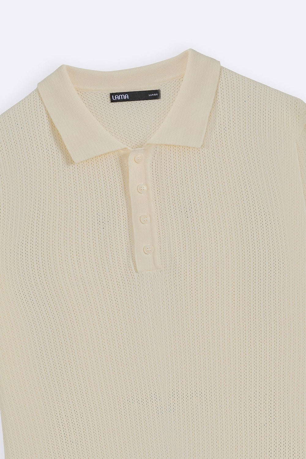 OFF WHITE TEXTURED POLO