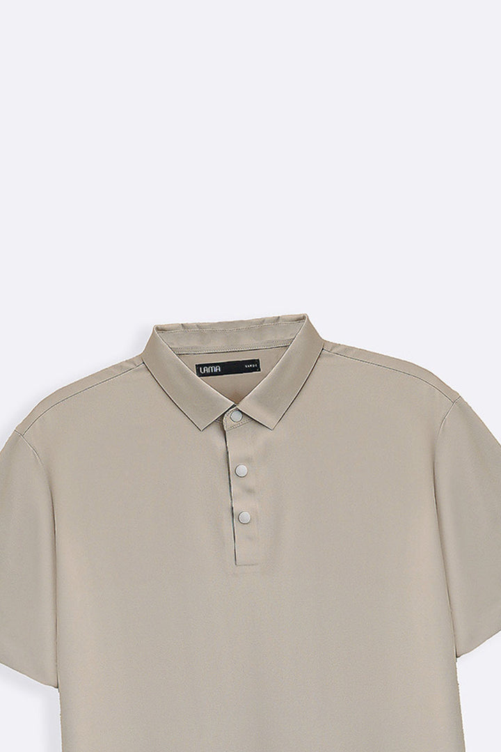 BEIGE SEAMLESS POLO