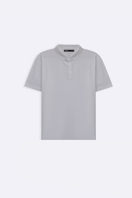 WHITE SEAMLESS POLO