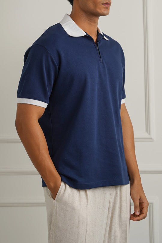 RELAXED ZIPPER POLO