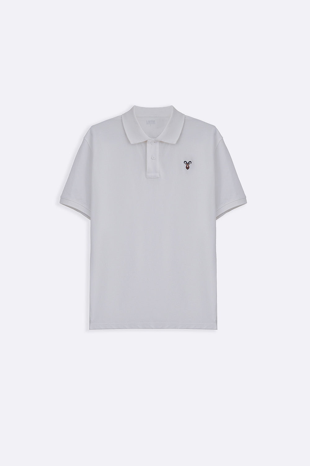 WHITE PIQUE POLO SHIRT