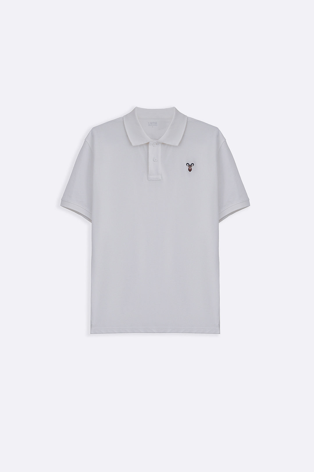 WHITE PIQUE POLO SHIRT