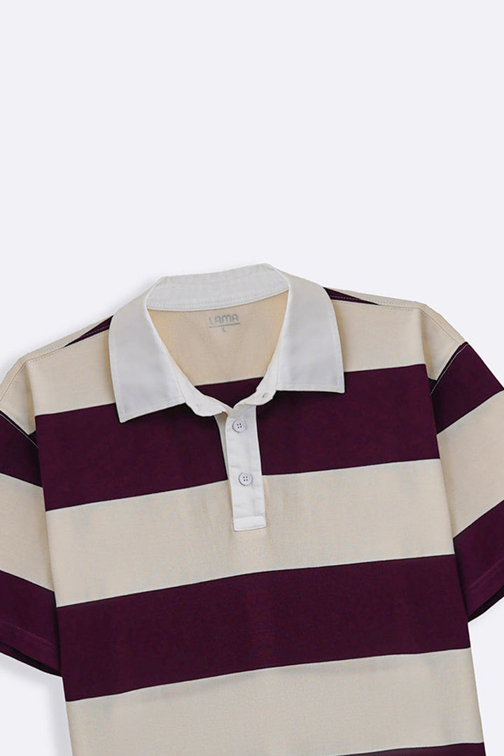 MAROON CLASSIC RUGBY POLO