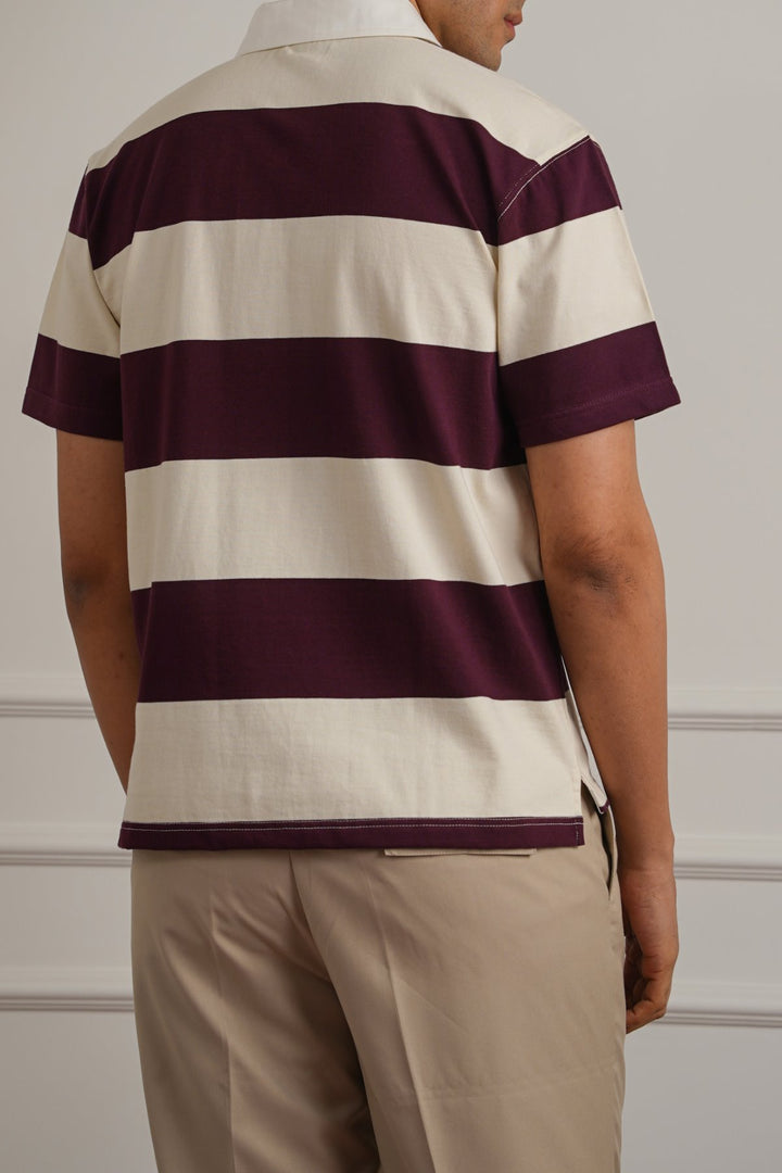 MAROON CLASSIC RUGBY POLO