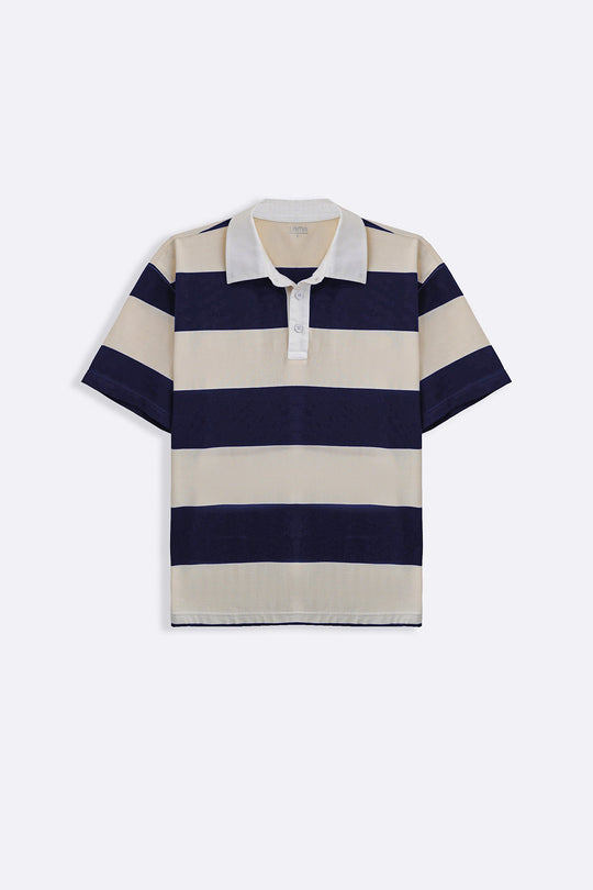 NAVY CLASSIC RUGBY POLO