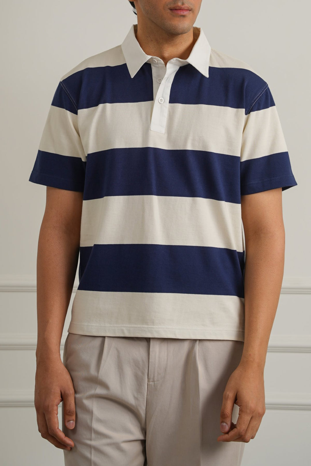 NAVY CLASSIC RUGBY POLO