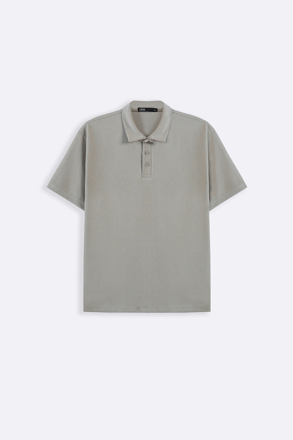 LIGHT GREY TENCEL COTTON POLO
