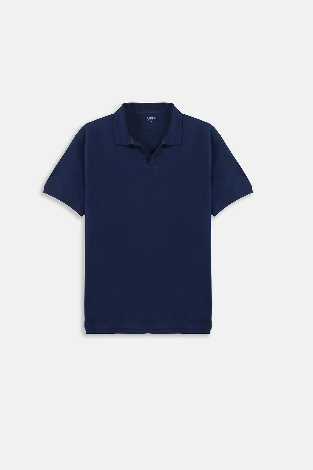 MID BLUE KNITTED POLO