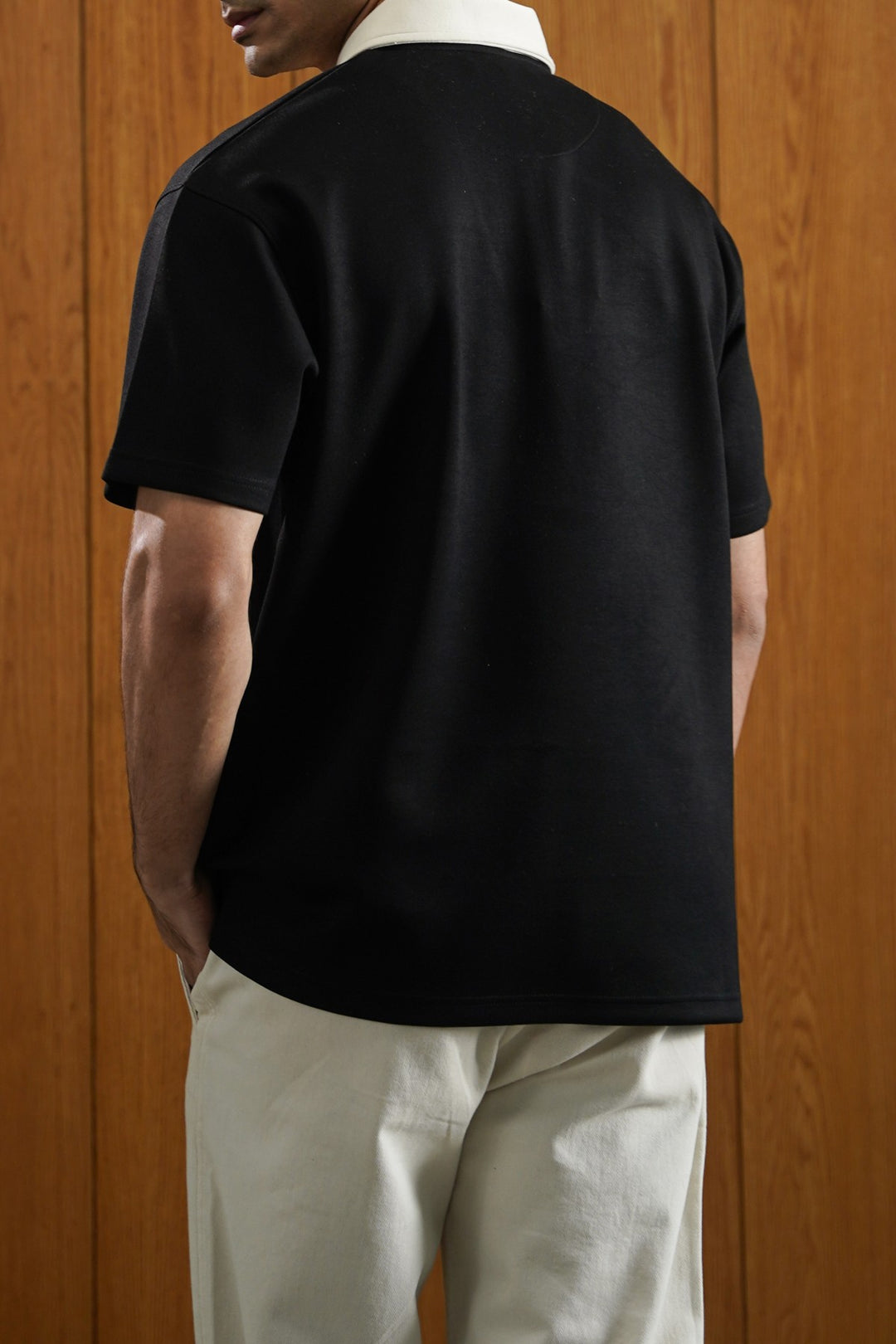 BLACK BACK IN BLACK POLO