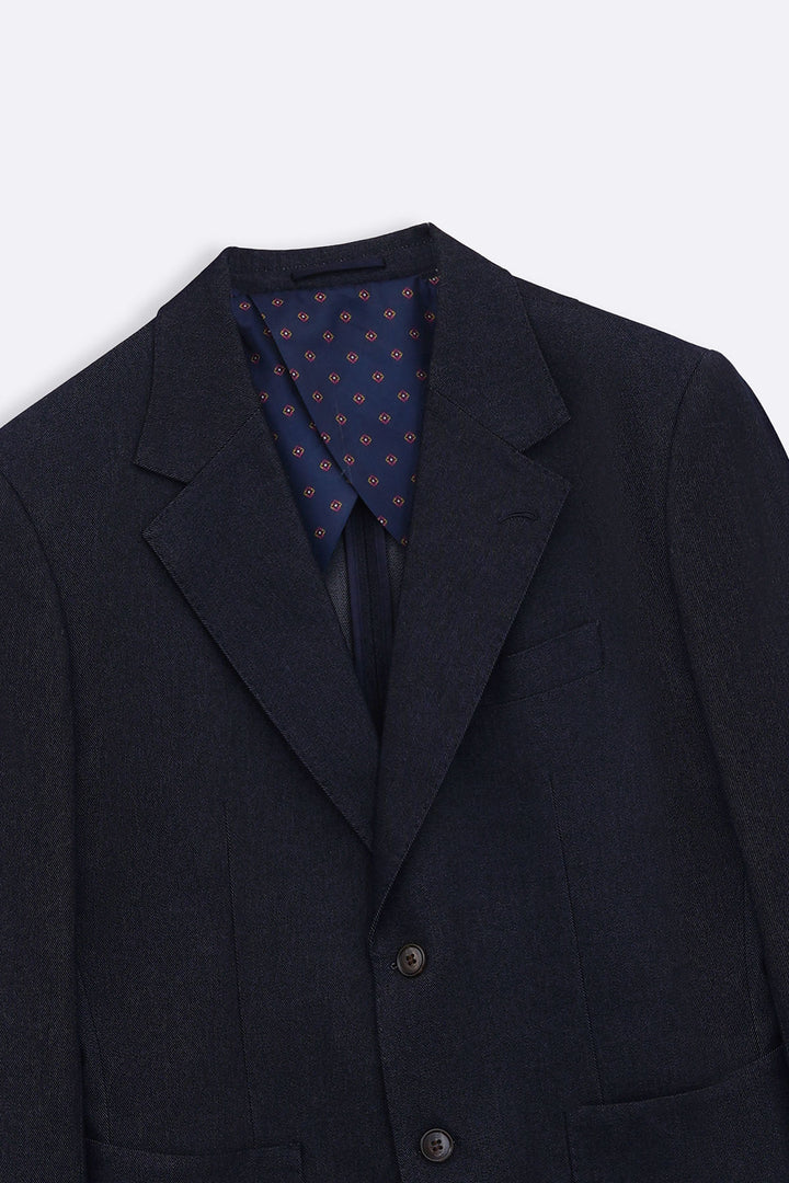 DARK BLUE DENIM BLAZER